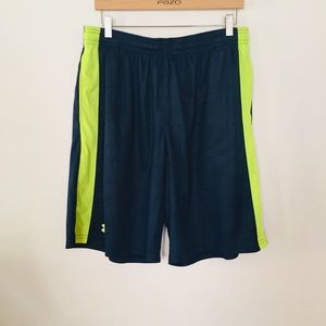 Under Armour size XL blue neon basketball shorts